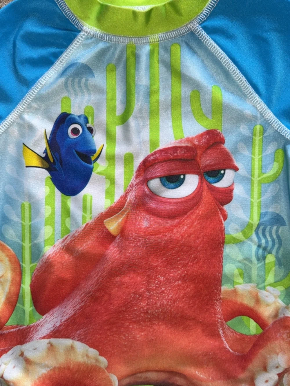Disney Finding Dory Jumping Beans Rash Guard Swim Shirt 3T